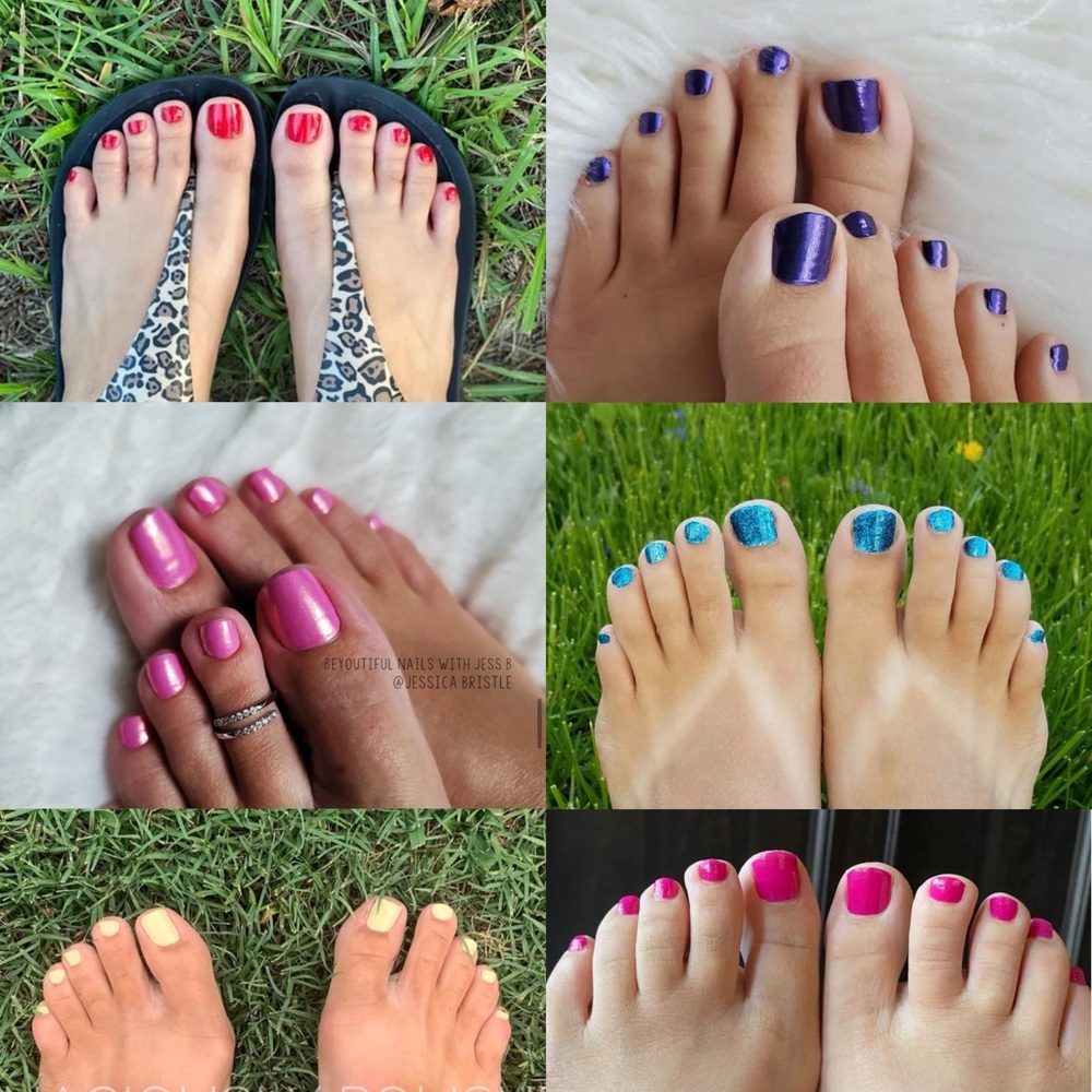 Color Street set of 6 pedicure strips